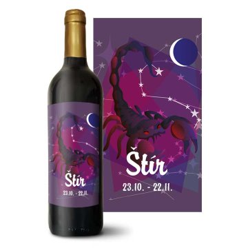 Červené víno Štír: 0,75 l 