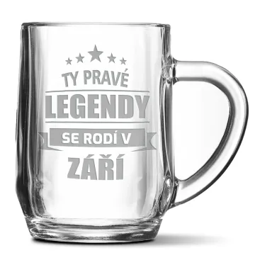Půllitr Ty pravé legendy se rodí v září: 0,5