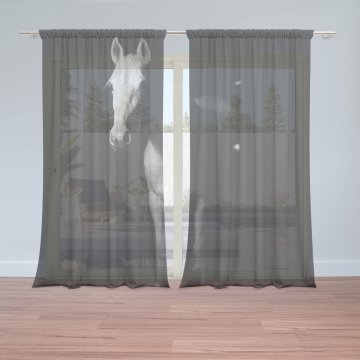 Záclony Kůň ve stínu: 2ks 150x250cm