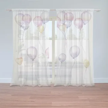 Záclony Pastelová oslava: 2ks 150x250cm