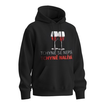 Mikina s potiskem Tchyně se neptá, tchyně nalévá