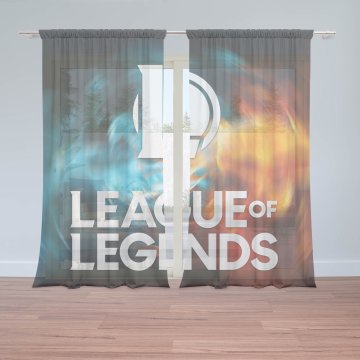 Záclony League of Legends Glow: 2ks 150x250cm