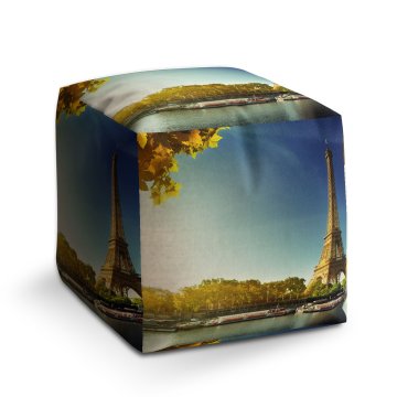 Taburet Cube Paříž: 40x40x40 cm