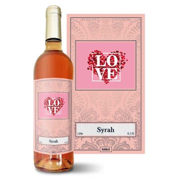 Růžové víno I Love you 3: 0,75 l 