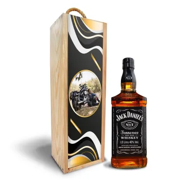 Dřevěná krabička s potiskem Jack Daniel's No.7