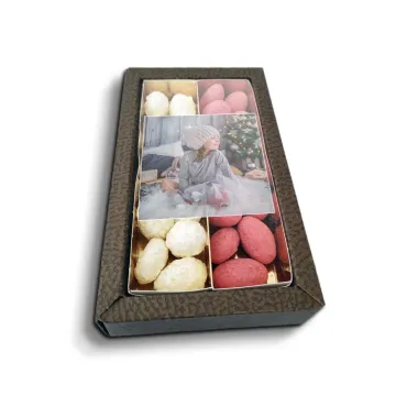 Mandle v čokoládě s vlastním potiskem: 2x80 g