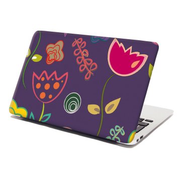 Samolepka na notebook Nakreslené květiny