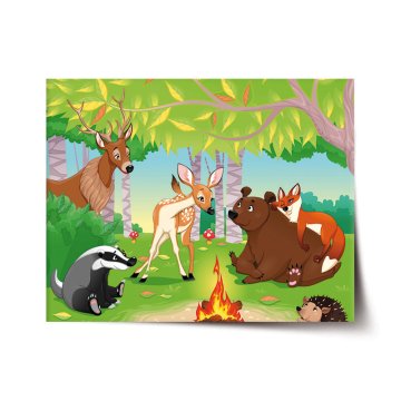 Plakát Lesní zvířátka 2