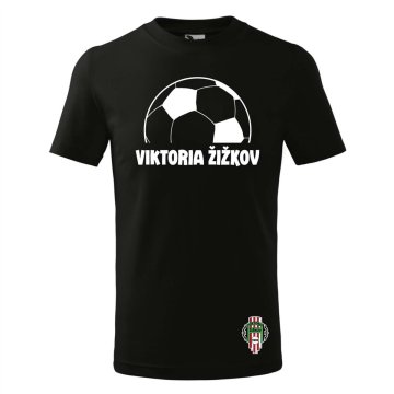 Tričko FK VIKTORIA ŽIŽKOV - černé
