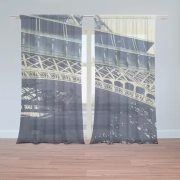 Záclony Eiffel Tower: 2ks 150x250cm