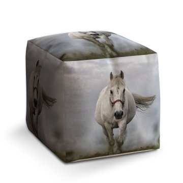 Taburet Cube Bílý kůň 3: 40x40x40 cm