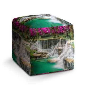 Taburet Cube Vodopády: 40x40x40 cm