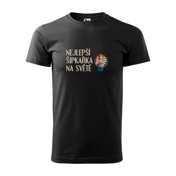 Tričko s potiskem Nejlepší šipkařka na světě