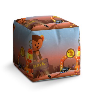 Taburet Cube Dětský motiv 4: 40x40x40 cm