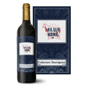 Červené víno Miluji koně: 0,75 l