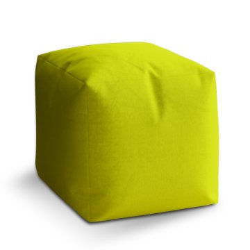 Taburet Cube Citrónová: 40x40x40 cm