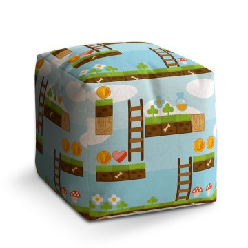 Taburet Cube Videohra 2: 40x40x40 cm