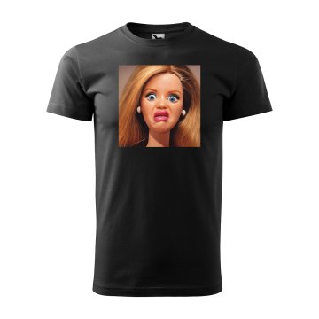 Tričko s potiskem Znechucená Barbie - Meme Barbie