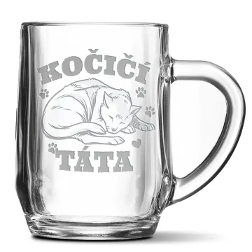 Půllitr Kočičí táta: 0,5