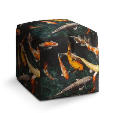 Taburet Cube Ryby: 40x40x40 cm