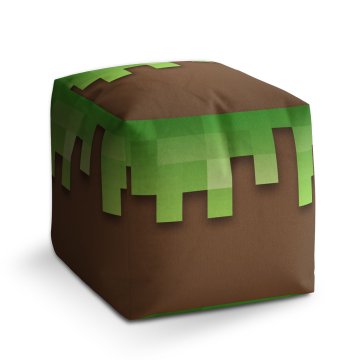 Taburet Cube Green Blocks 2: 40x40x40 cm