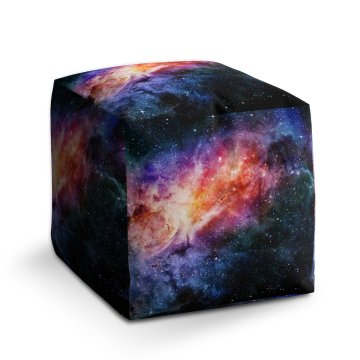 Taburet Cube Vesmírná záře: 40x40x40 cm