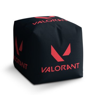 Taburet Cube VALORANT Black: 40x40x40 cm