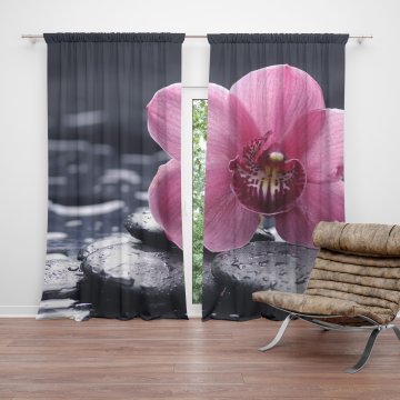 Závěs Orchidej: 2ks 140x250cm