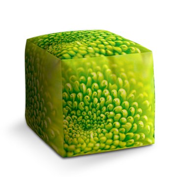 Taburet Cube Detail květiny: 40x40x40 cm