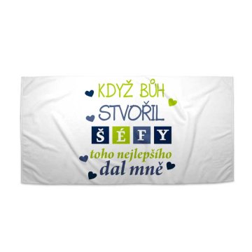 Ručník Když Bůh stvořil šéfy