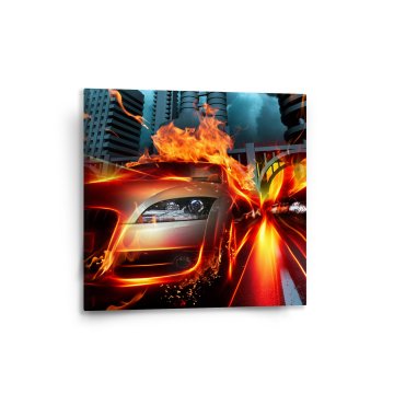 Obraz Auto v plamenech