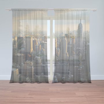 Záclony New York Skyline: 2ks 150x250cm