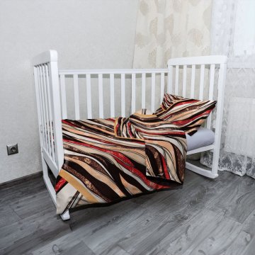 Mikroply&scaron;ov&eacute; dětsk&eacute; povlečen&iacute; do post&yacute;lky Pruhovan&yacute; motiv