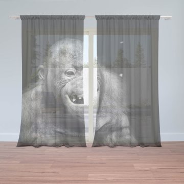Záclony Orangutan: 2ks 150x250cm