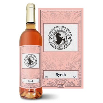 Růžové víno Největší milovník koní: 0,75 l 