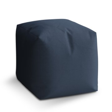 Taburet Cube Tmavě modrá: 40x40x40 cm