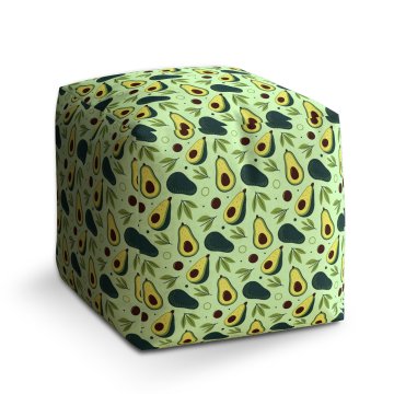 Taburet Cube Kreslené avokádo: 40x40x40 cm