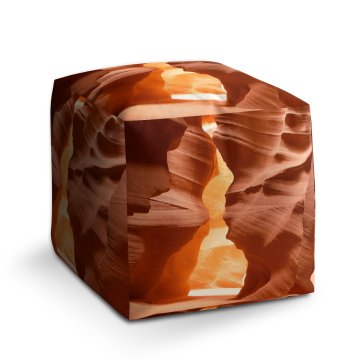 Taburet Cube Skály v poušti: 40x40x40 cm