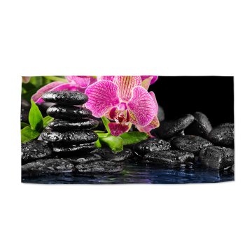 Ručník Orchidej na kamenech