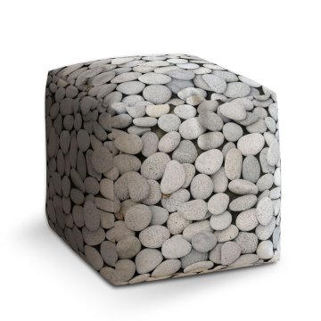 Taburet Cube Oblázky: 40x40x40 cm