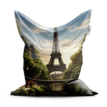 Sedací vak Classic Paříž Eifellova věž Art