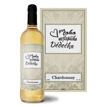 Bílé víno Pro toho nejlepšího dědečka: 0,75 l 