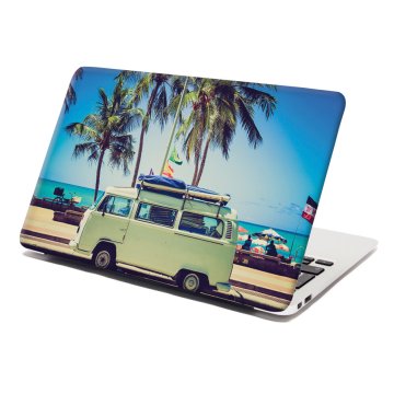 Samolepka na notebook Veterán na pláži