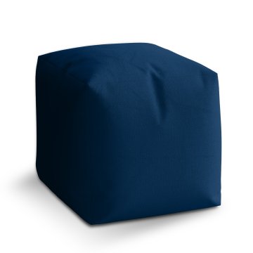 Taburet Cube Námořní modrá: 40x40x40 cm