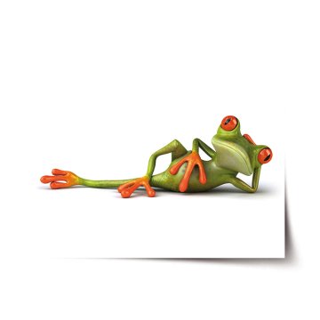 Plakát Ležící žába